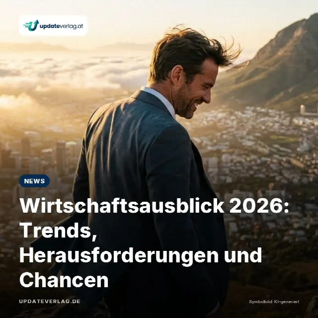 Share-Card fuer Wirtschaftsausblick 2026: Trends, Herausforderungen und Chancen