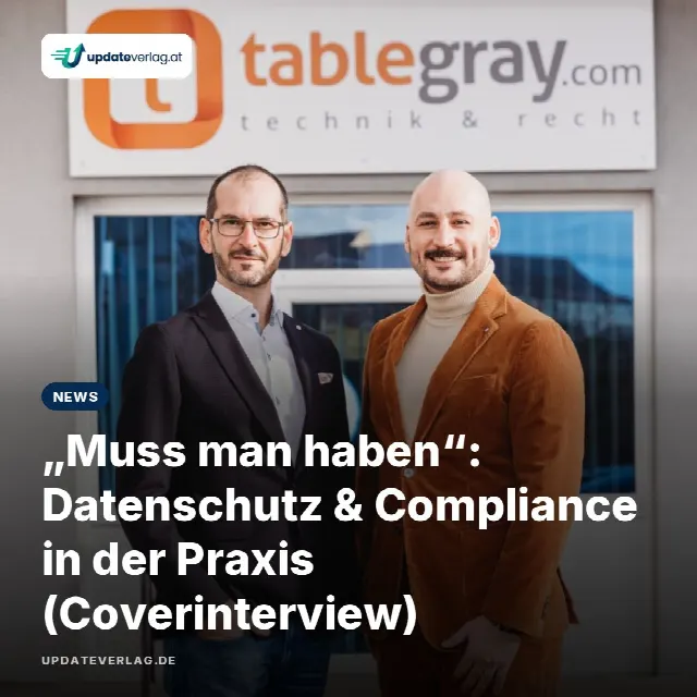 Share-Card fuer „Muss man haben“: Datenschutz & Compliance in der Praxis (Coverinterview)