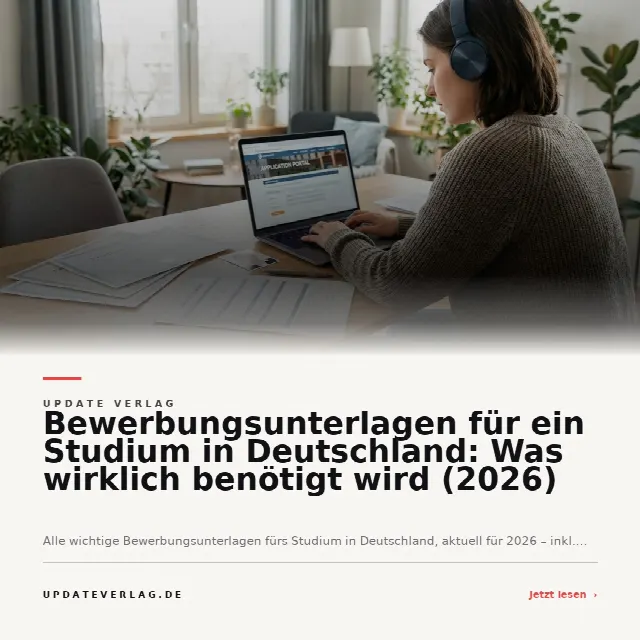 Share-Card fuer Bewerbungsunterlagen für ein Studium in Deutschland: Was wirklich benötigt wird (2026)