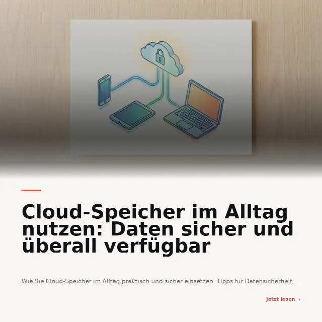Share-Card fuer Cloud-Speicher im Alltag nutzen: Daten sicher und überall verfügbar