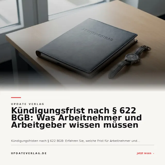 Share-Card fuer Kündigungsfrist nach § 622 BGB: Was Arbeitnehmer und Arbeitgeber wissen müssen
