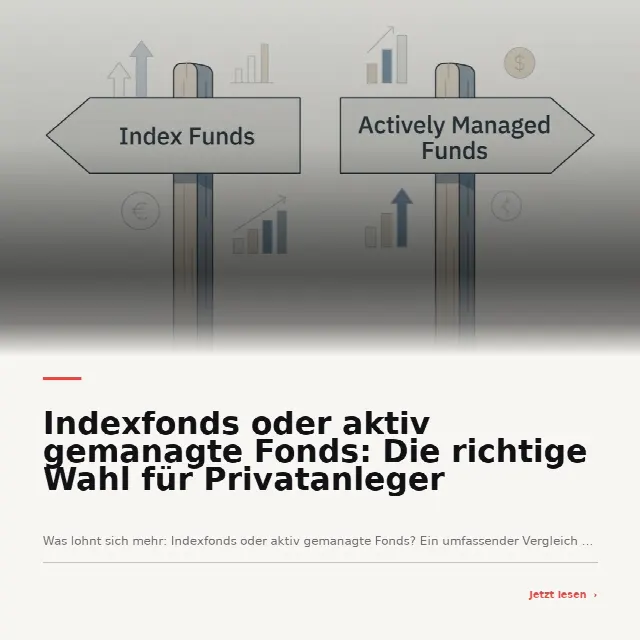 Share-Card fuer Indexfonds oder aktiv gemanagte Fonds: Die richtige Wahl für Privatanleger