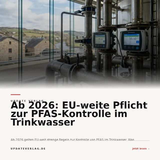 Share-Card fuer Ab 2026: EU-weite Pflicht zur PFAS-Kontrolle im Trinkwasser